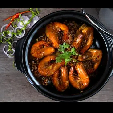 Hình ảnh Miến xào tôm sốt XO
