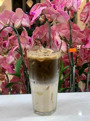 Hình ảnh Houjicha latte sữa hạt