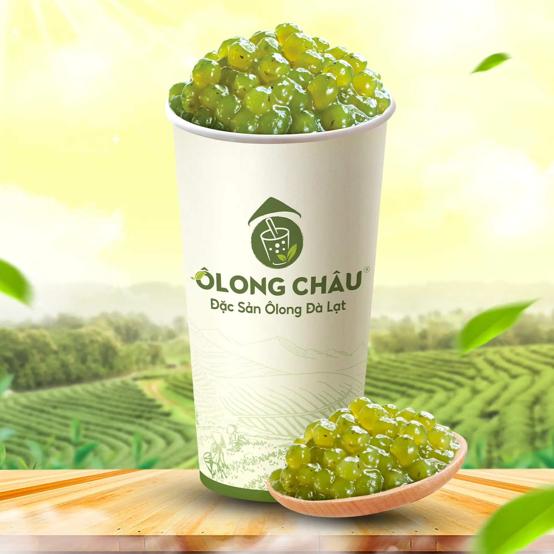 Hình ảnh Ô long sữa Đà Lạt trân châu ôlong