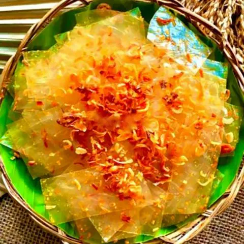 Hình ảnh Bánh tráng hành phi tỏi ớt