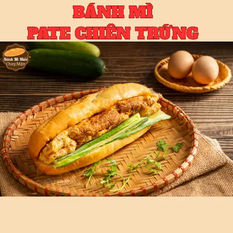 Hình ảnh Bánh Mì Pate Chiên Trứng