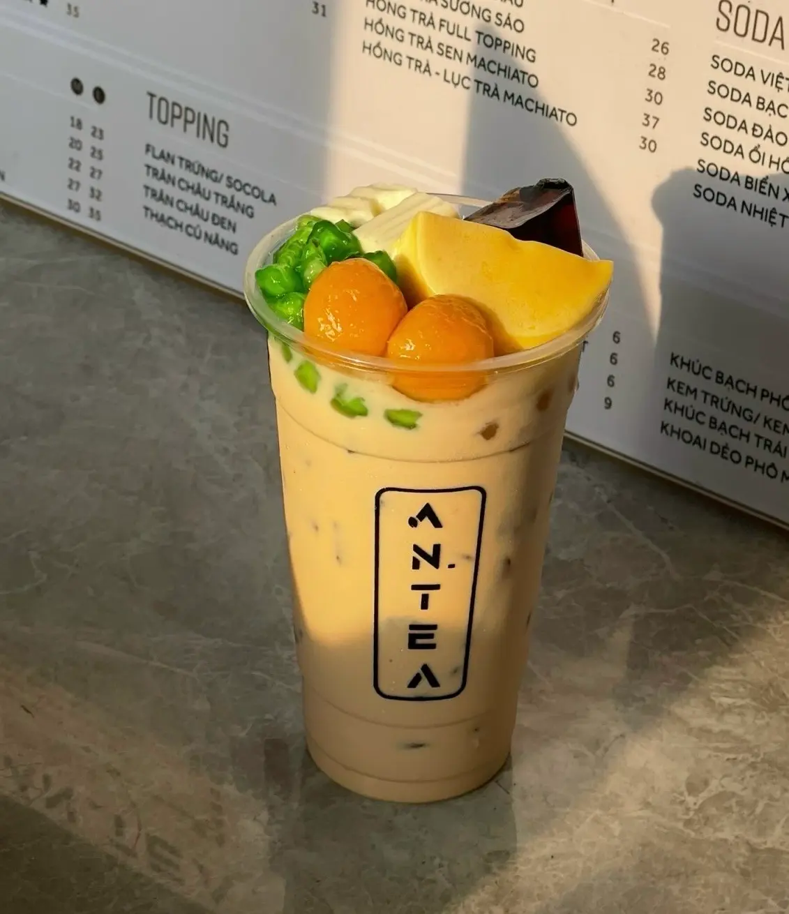Hình ảnh Trà sữa hoa nhài fulltopping