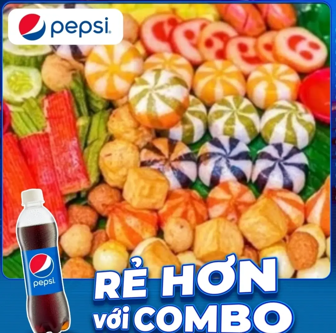 Hình ảnh Combo Cá Viên Chiên Phần Lớn + Tặng Kèm 1 Chai Nước Tự Chọn 
