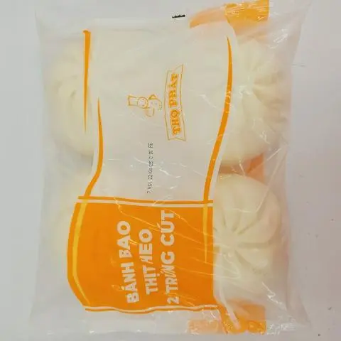 Hình ảnh Bánh bao 2 trứng cút chưa hấp (gói 4 cái)
