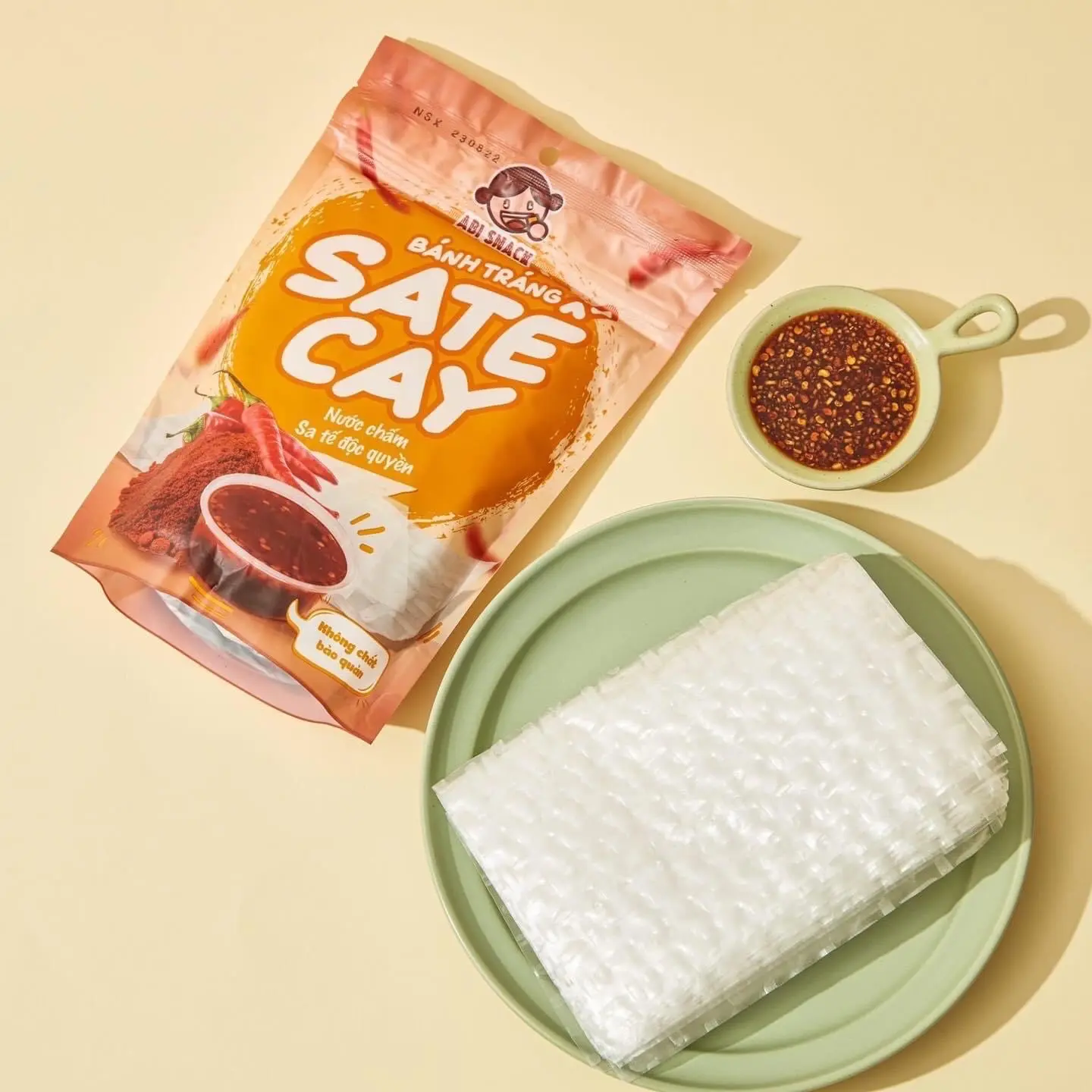 Hình ảnh Bánh Tráng Sate Cay ABI