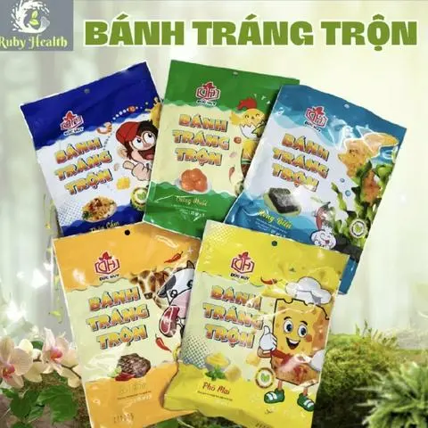 Hình ảnh  Bánh tráng trộn nhiều vị