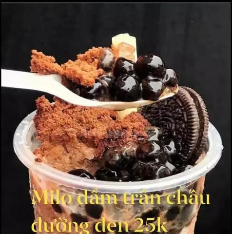 Hình ảnh Milo dầm trân châu đường đen