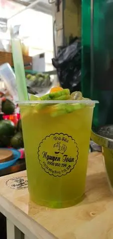 Hình ảnh trà dưa lưới tươi trân châu trăngly 900ml