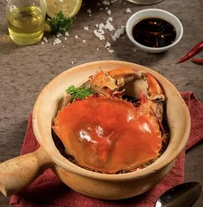 Hình ảnh cơm cua tay cầm sốt XO (cua nguyên con)