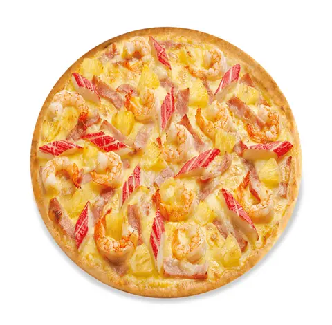 Hình ảnh pizza tôm thanh cua