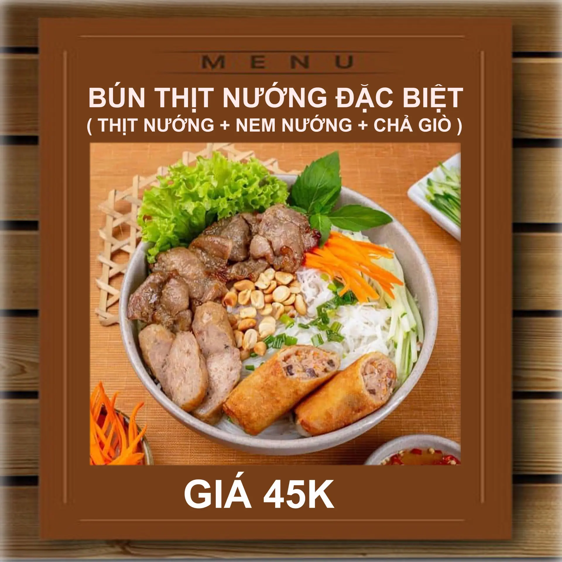 Hình ảnh Bún Thịt Nướng + Nem Nướng  + Chả Giò