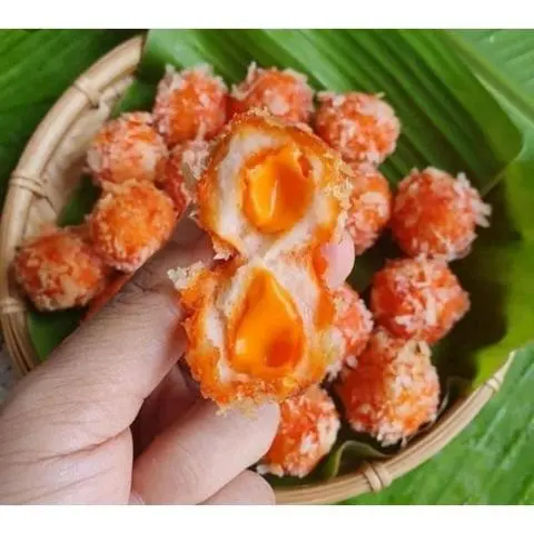 Hình ảnh Cá Viên Nhân Sốt Mayonaise Cam ( 3v )