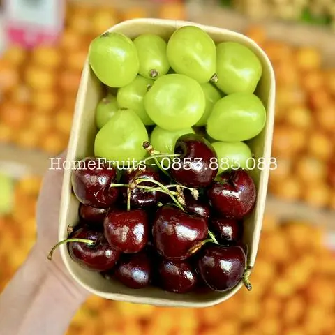 Hình ảnh Hộp Mix Vip Cherry, Nho 