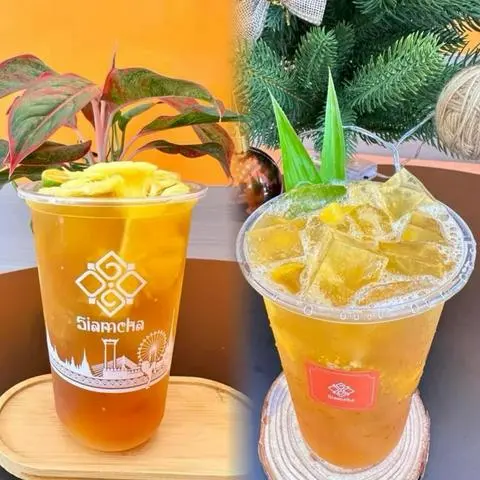 Hình ảnh Combo Trà Oolong Xoài Dầm Và Oolong Dứa Tươi