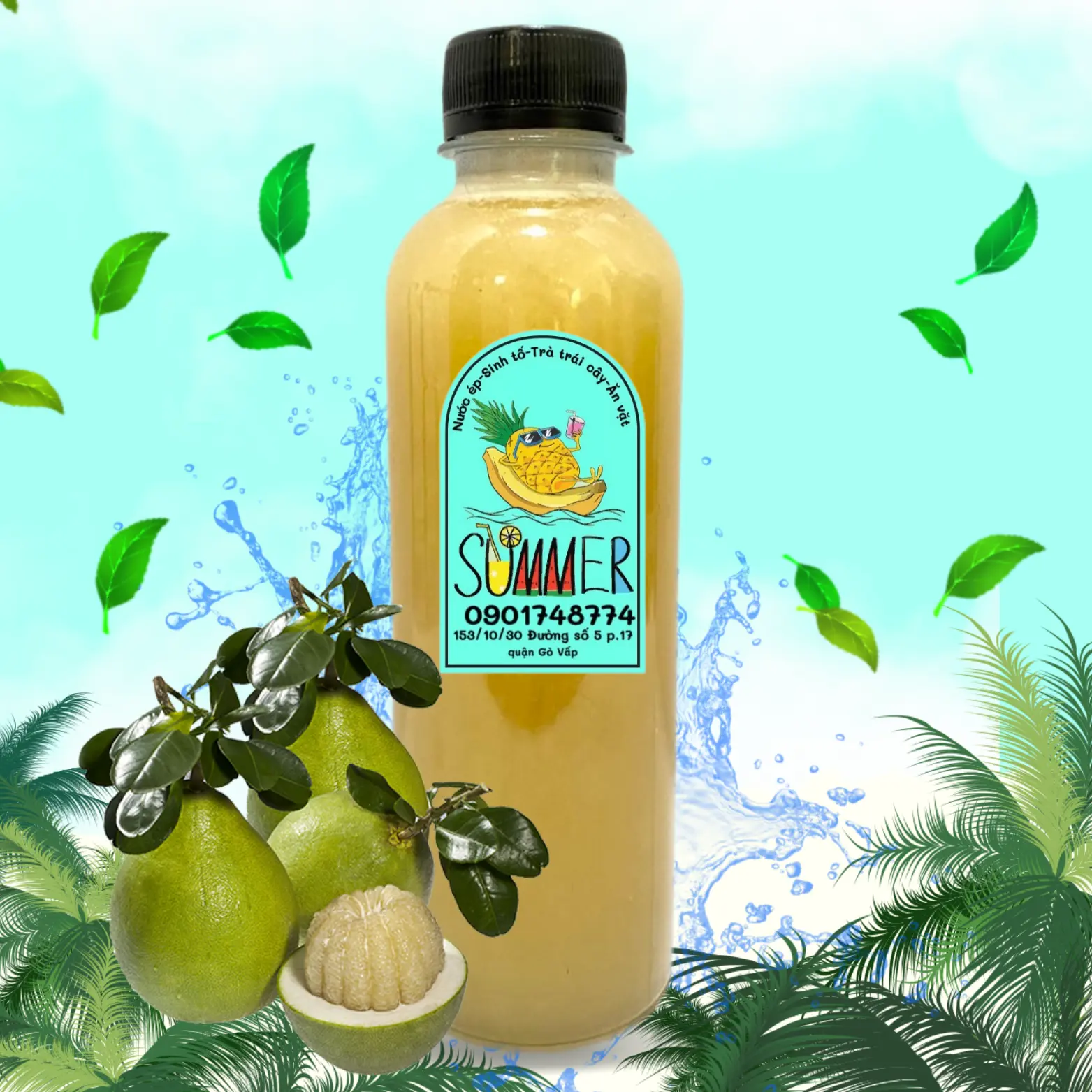 Hình ảnh Nước Ép Bưởi Chai 330ml 