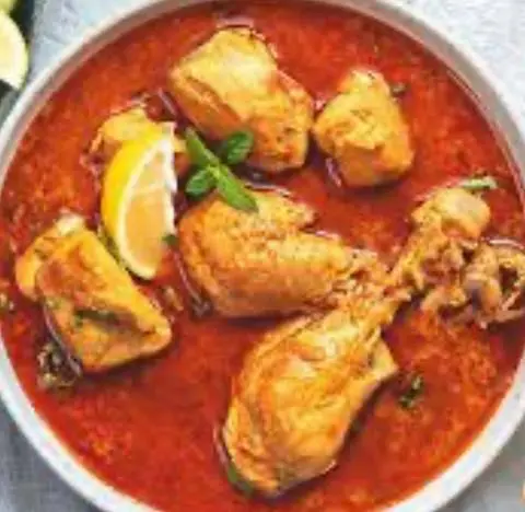 Hình ảnh chicken curry + basmati rice or kulcha bread