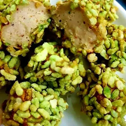 Hình ảnh Chả cá tẩm cốm xanh