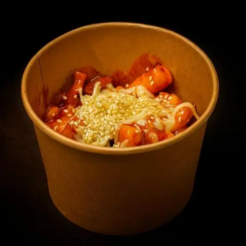 Hình ảnh Gà + tokbokki sốt cay HQ phô mai