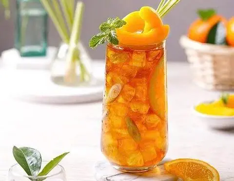 Hình ảnh Trà đào chanh sả