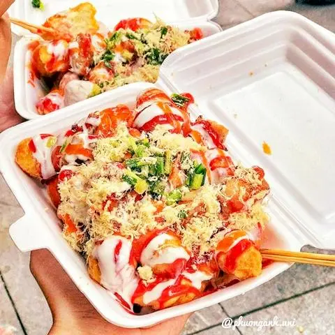 Hình ảnh bánh mì nướng muối ớt