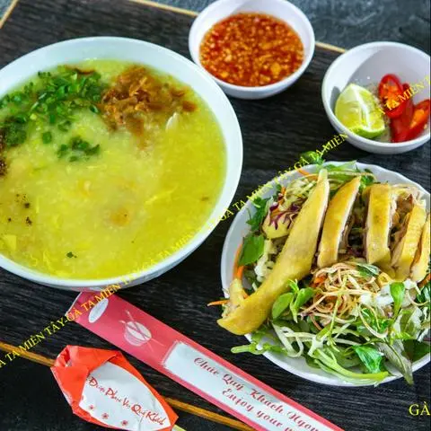 Hình ảnh Cháo đùi gà xé