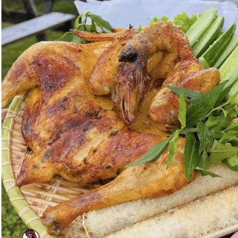 Hình ảnh gà nướng không cơm lam 