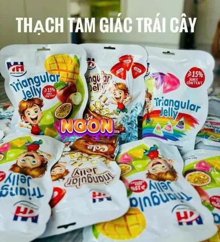 Hình ảnh Thạch trái cây tam giác