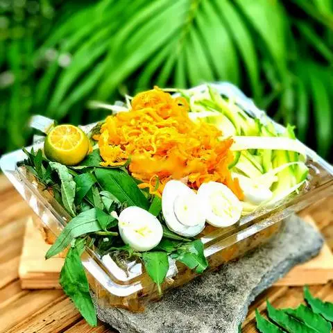 Hình ảnh Bánh Tráng Trộn Khô Gà