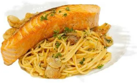 Hình ảnh Mì Ý sốt kem cá hồi