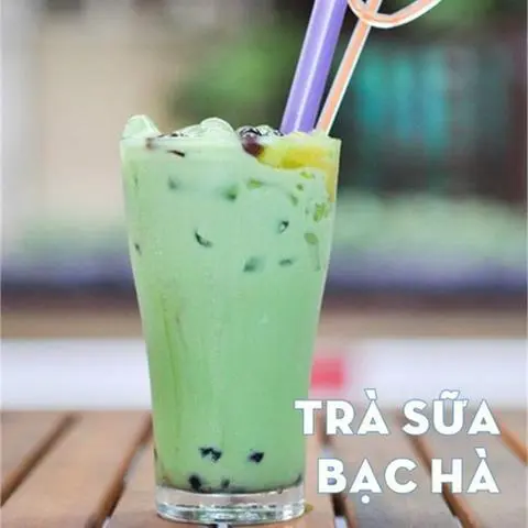 Hình ảnh Trà sữa Thái xanh không topping