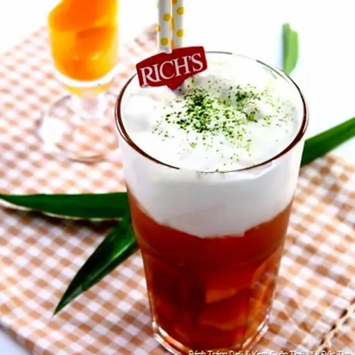 Hình ảnh Hồng trà xoài bọt sữa