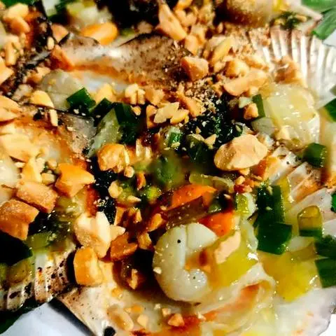 Hình ảnh Sò điệp nướng mỡ hành