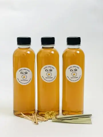 Hình ảnh Combo 3 chai Rễ Tranh Tươi Mía Lau 350ml
