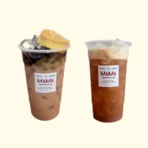 Hình ảnh Combo Quốc Dân (trà sữa mama, hồng trà sủi bọt)