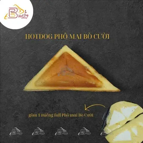 Hình ảnh Hotdog phô mai bò cười