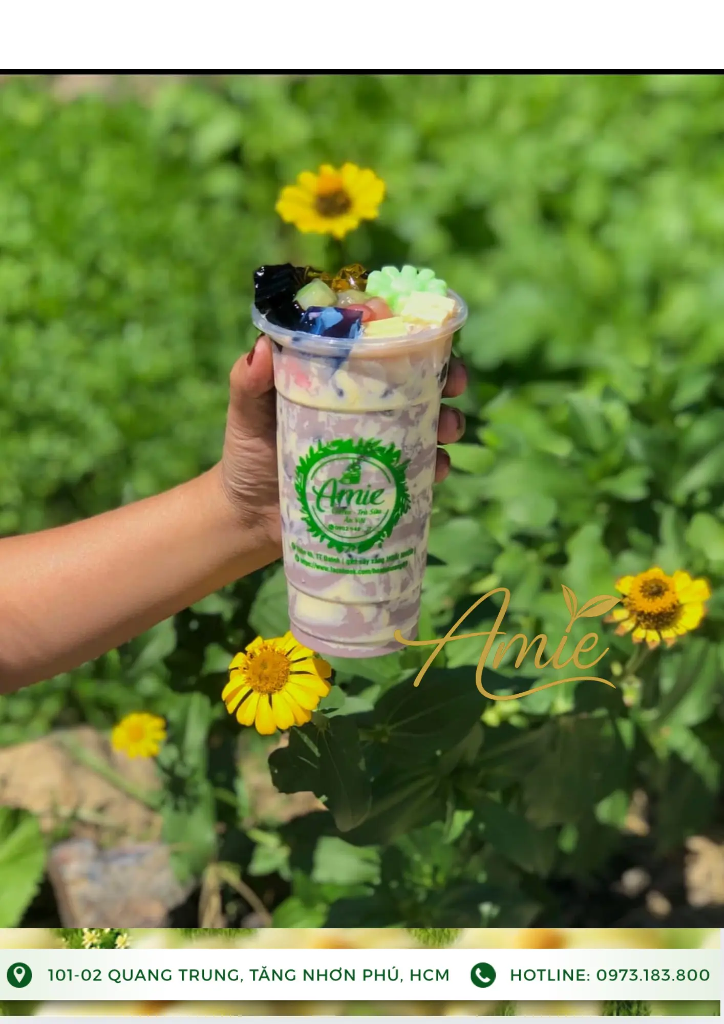 Hình ảnh Trà sữa khoai môn cream cake