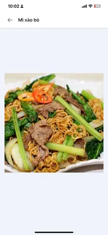 Hình ảnh Mì xào bò