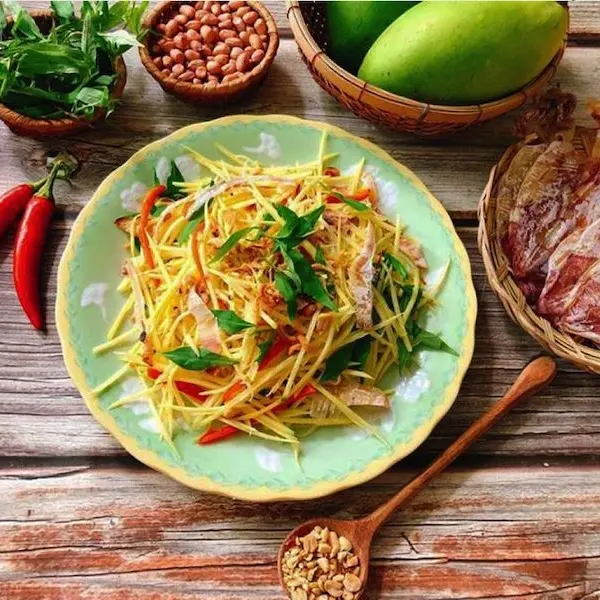 Hình ảnh GỎI XOÀI KHÔ MỰC