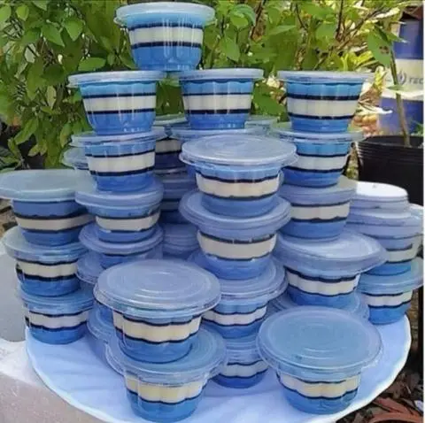Hình ảnh 100 Hũ Hoa Mai 100ml Có Nắp,Hũ Đựng Rau Câu,Topping,Panna Cotta,Nước Chấm...