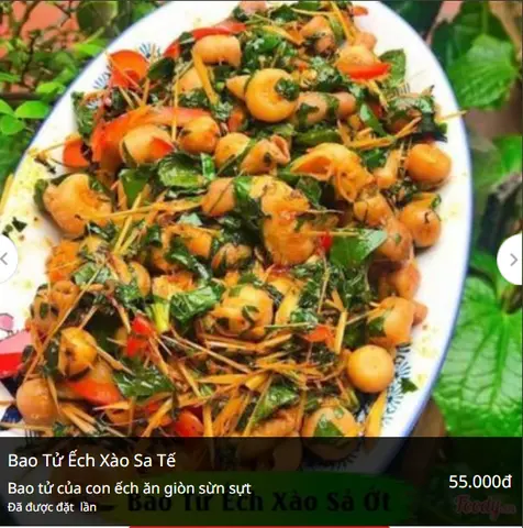 Hình ảnh Bao tử ếch xào sa tế