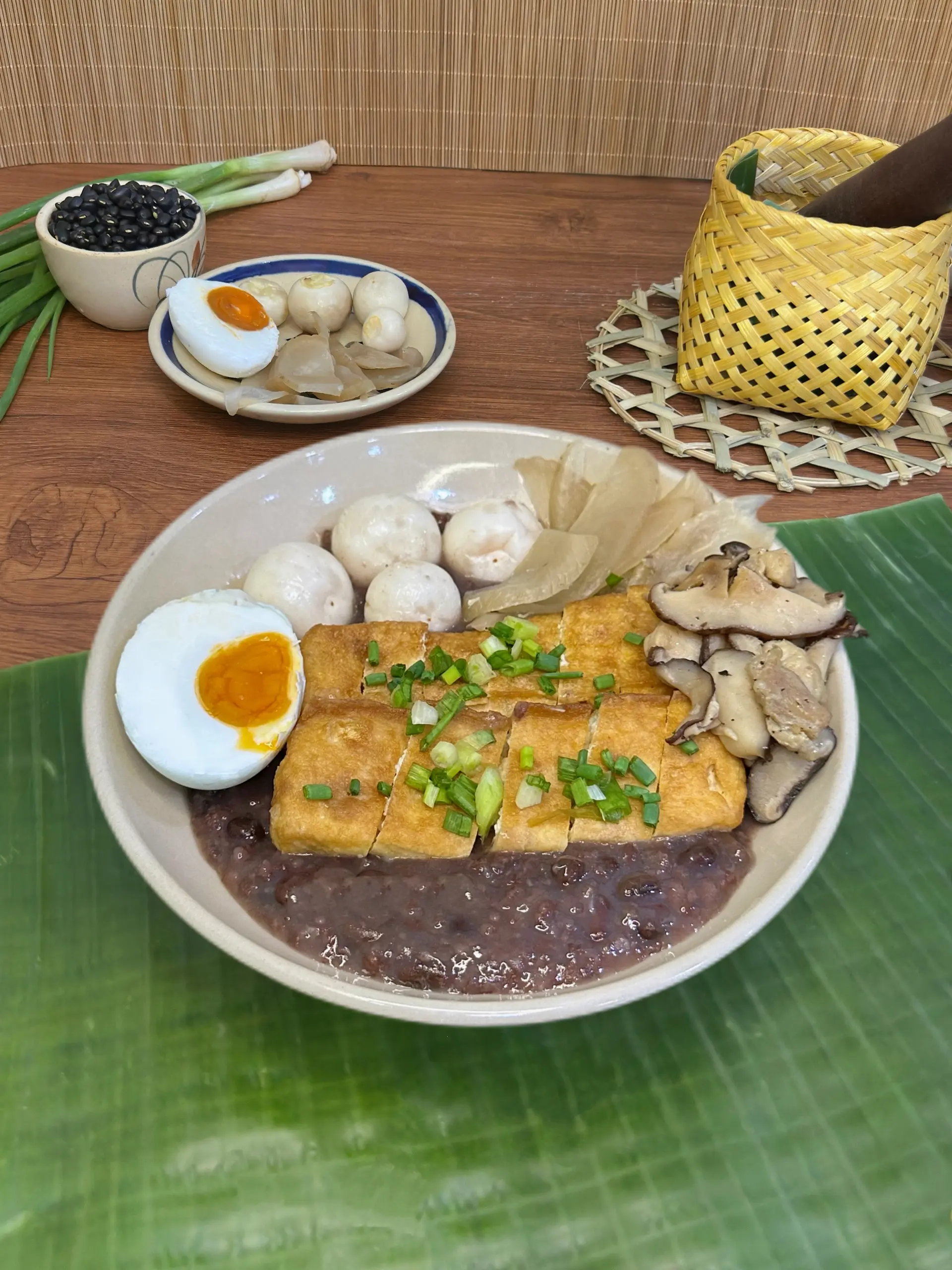 Hình ảnh Combo cháo đậu đen cà Hà Nội đủ đầy