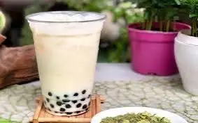 Hình ảnh Trà sữa gạo rang trân châu đen