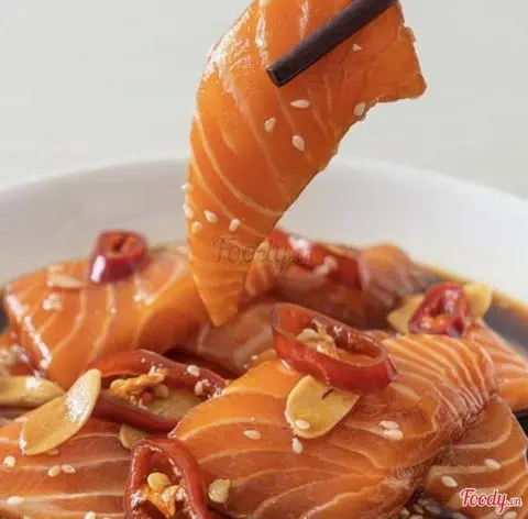 Hình ảnh Salmon Shoyu Zuke- Cá hồi ngâm tương 120g
