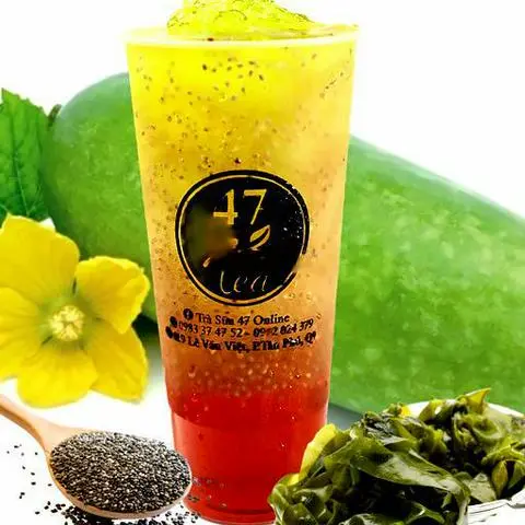 Hình ảnh Trà bí đao rong biển hạt chia úc