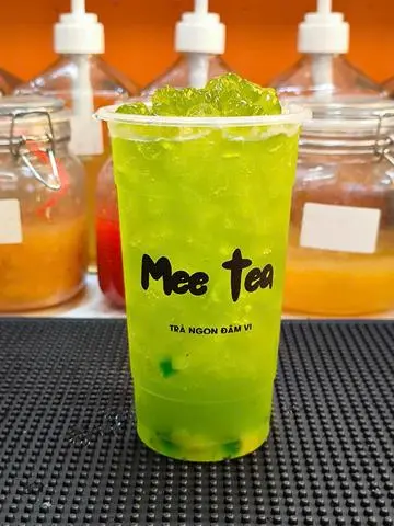 Hình ảnh trà dưa lưới mix kiwi trân châu hoa trà