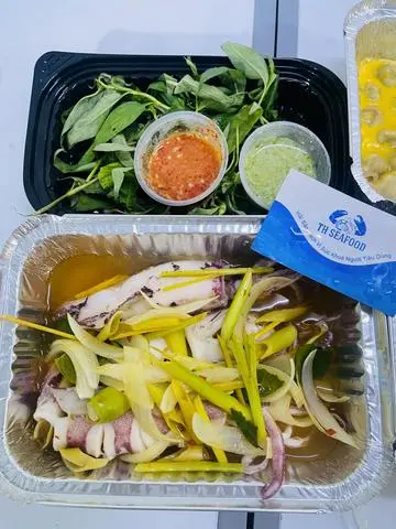 Hình ảnh Mực Ống Hấp Thái ( 500gr) 