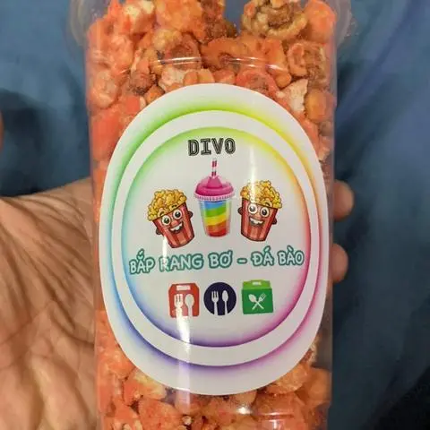Hình ảnh bắp rang bơ. - Dâu 