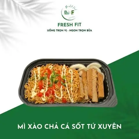 Hình ảnh Mì xào chả cá sốt Tứ Xuyên