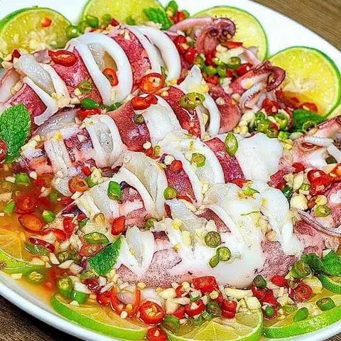 Hình ảnh Mực Sốt Thái
