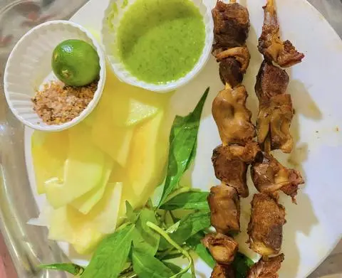 Hình ảnh Mề Gà Nướng ( 2 xiên )